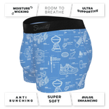 The Man With A Plan | Blueprint Ball Hammock® Pouch Trunks Underwear - Shinesty - Flyclothing LLC