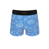 The Man With A Plan | Blueprint Ball Hammock® Pouch Trunks Underwear - Shinesty - Flyclothing LLC