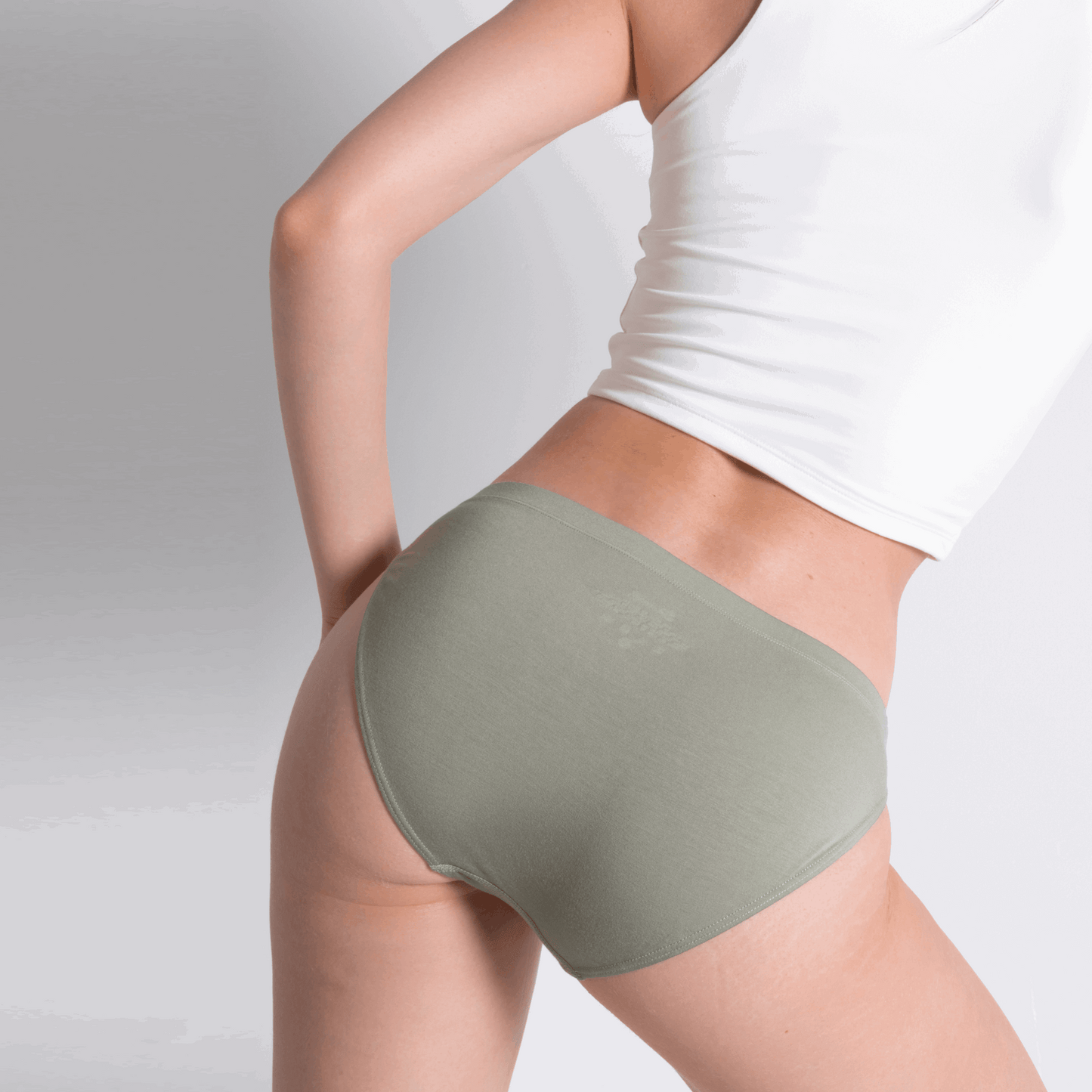 The Manzanilla | Olive Green Modal Bikini Underwear
