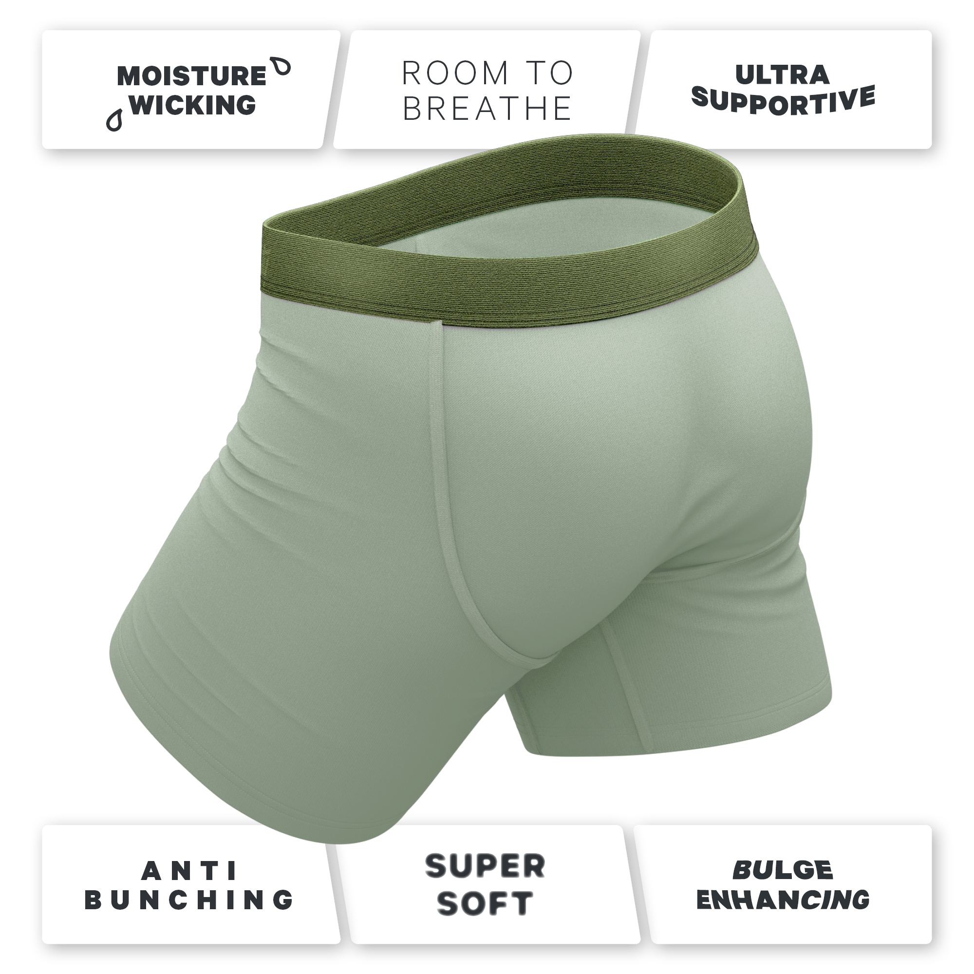 The Manzanilla | Olive Green Ball Hammock® Pouch Underwear
