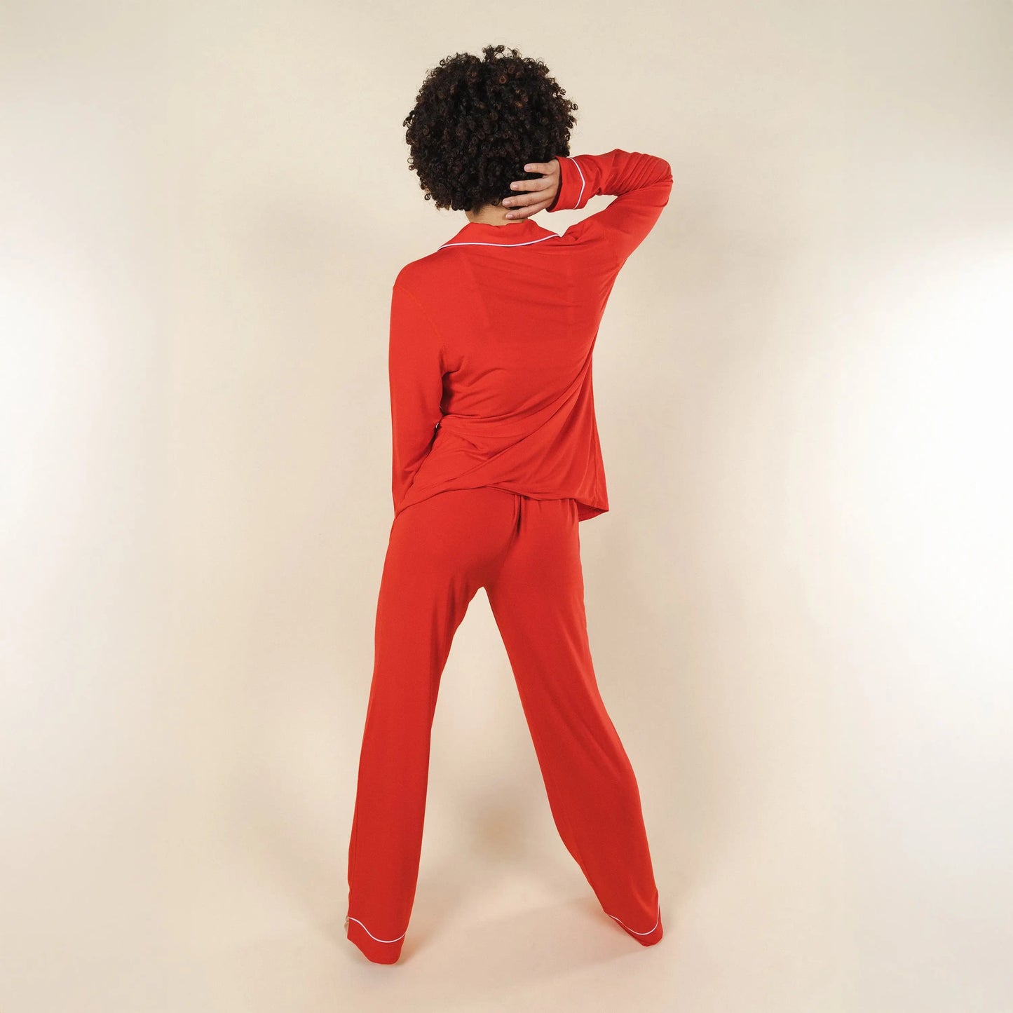 The Maraschino | Flame Scarlet Red SleepDeep™ Women’s Long Sleeve Pajama Set - Shinesty - Flyclothing LLC