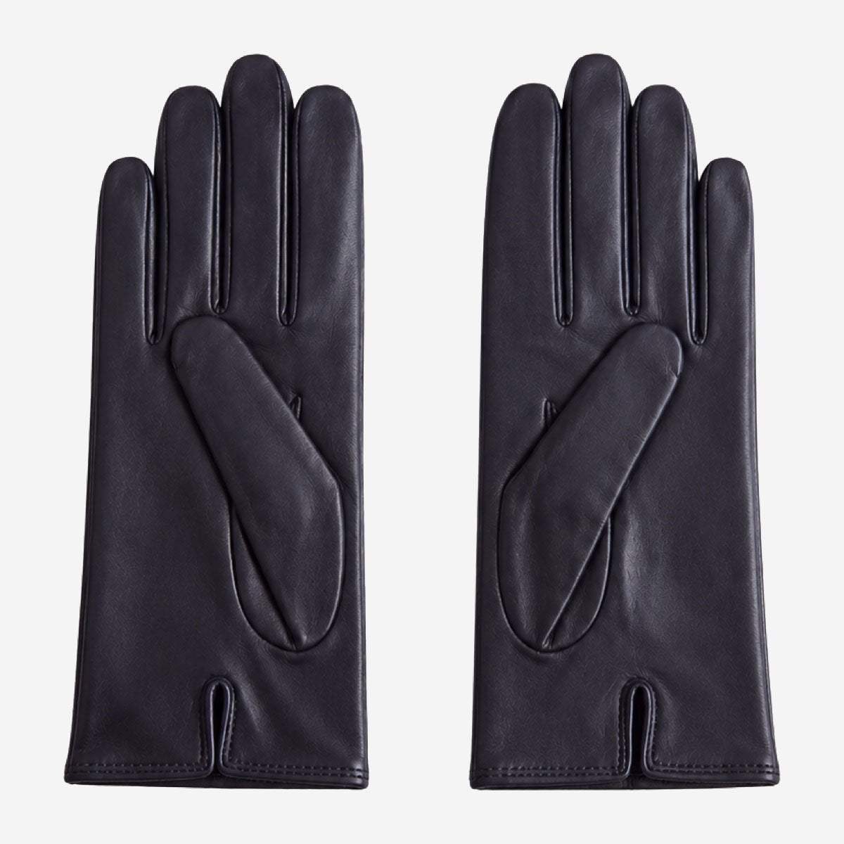 Marcella (black) - Unlined women’s lambskin leather gloves - Leather Gloves Online - Flyclothing LLC