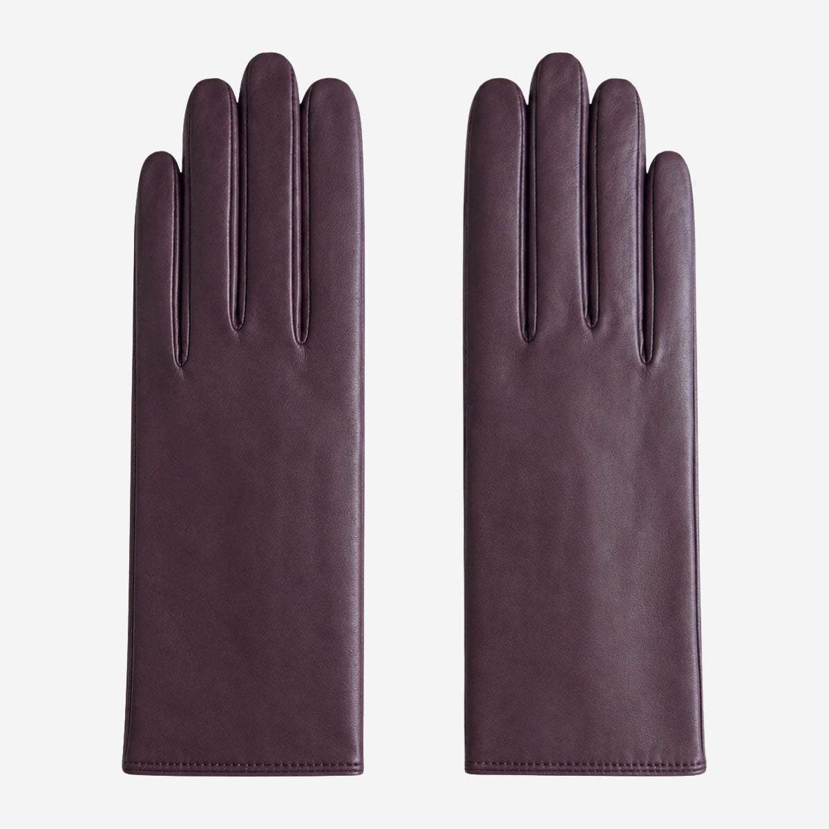 Marcella (brown) - Unlined women’s lambskin leather gloves