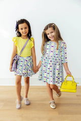 Mardi Gras Ruffle Twirl Skort - Mila & Rose ® - Flyclothing LLC