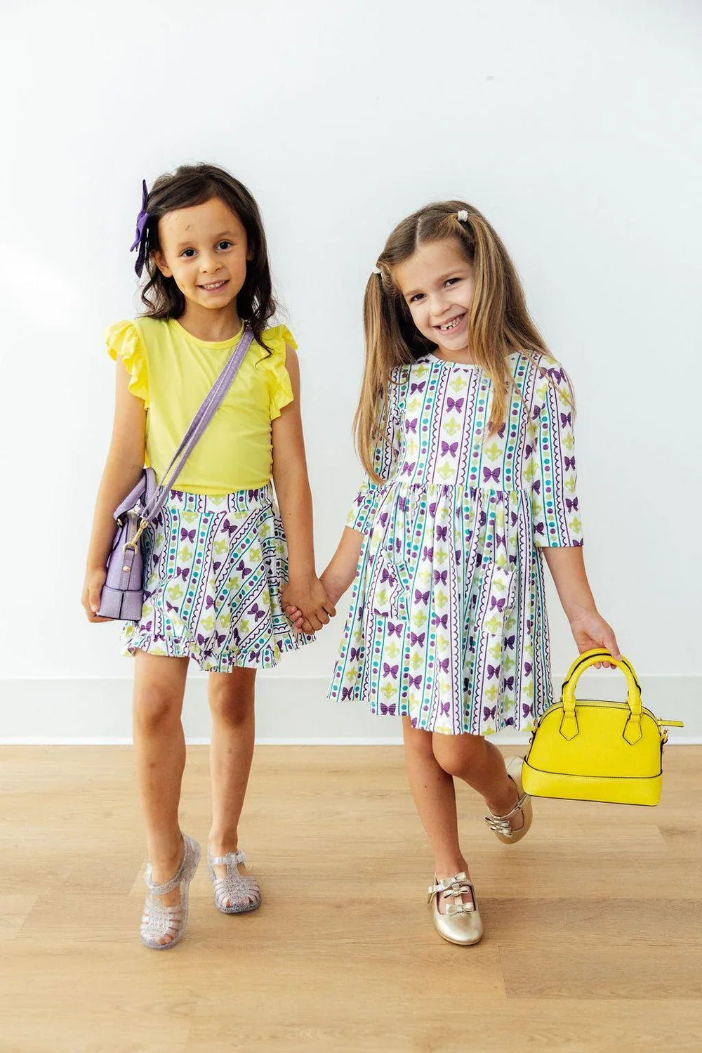 Mardi Gras Ruffle Twirl Skort - Mila & Rose ® - Flyclothing LLC