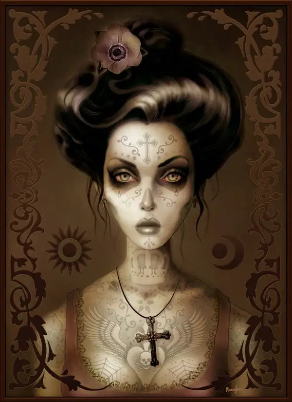 Black Market Art Company Maria Brown Print - Black Market Art Company - Flyclothing LLC
