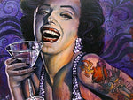 Black Market Art Company Marilyn Noir Print