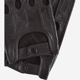 Mario (black) - Italian lambskin leather driving gloves & touchscreen feature - Leather Gloves Online - Flyclothing LLC