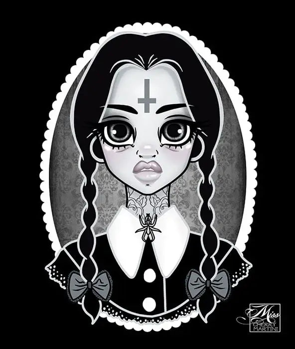 Black Market Art Company Martini& Wednesday Print - Black Market Art Company - Flyclothing LLC