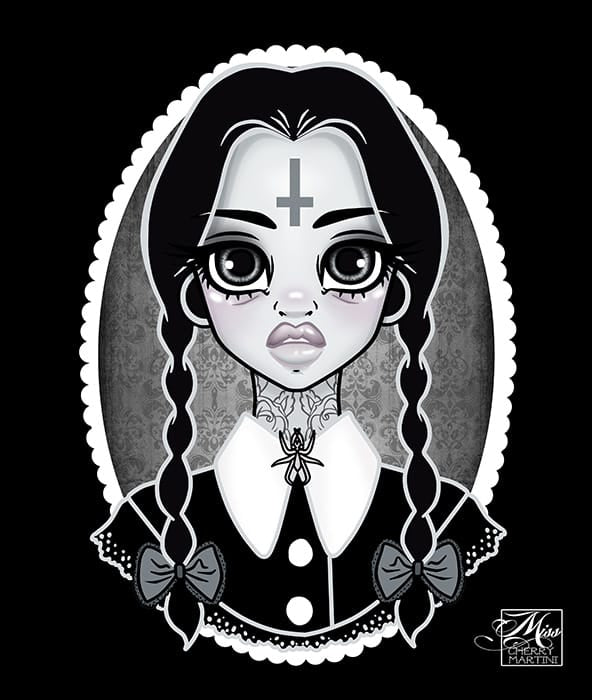 Black Market Art Company Martini& Wednesday Print