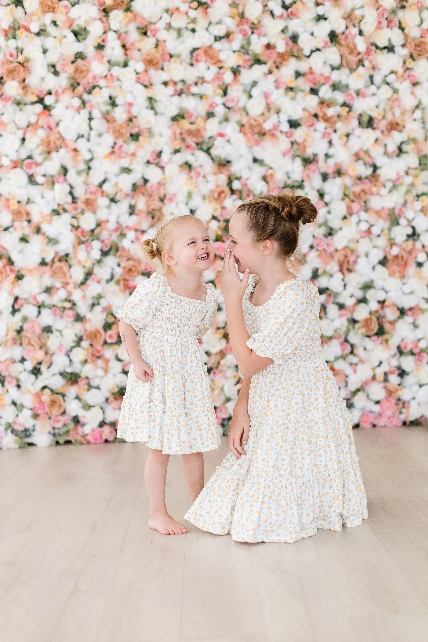 Marvelous Marigolds Smocked Ruffle Dress - Mila & Rose ® - Flyclothing LLC
