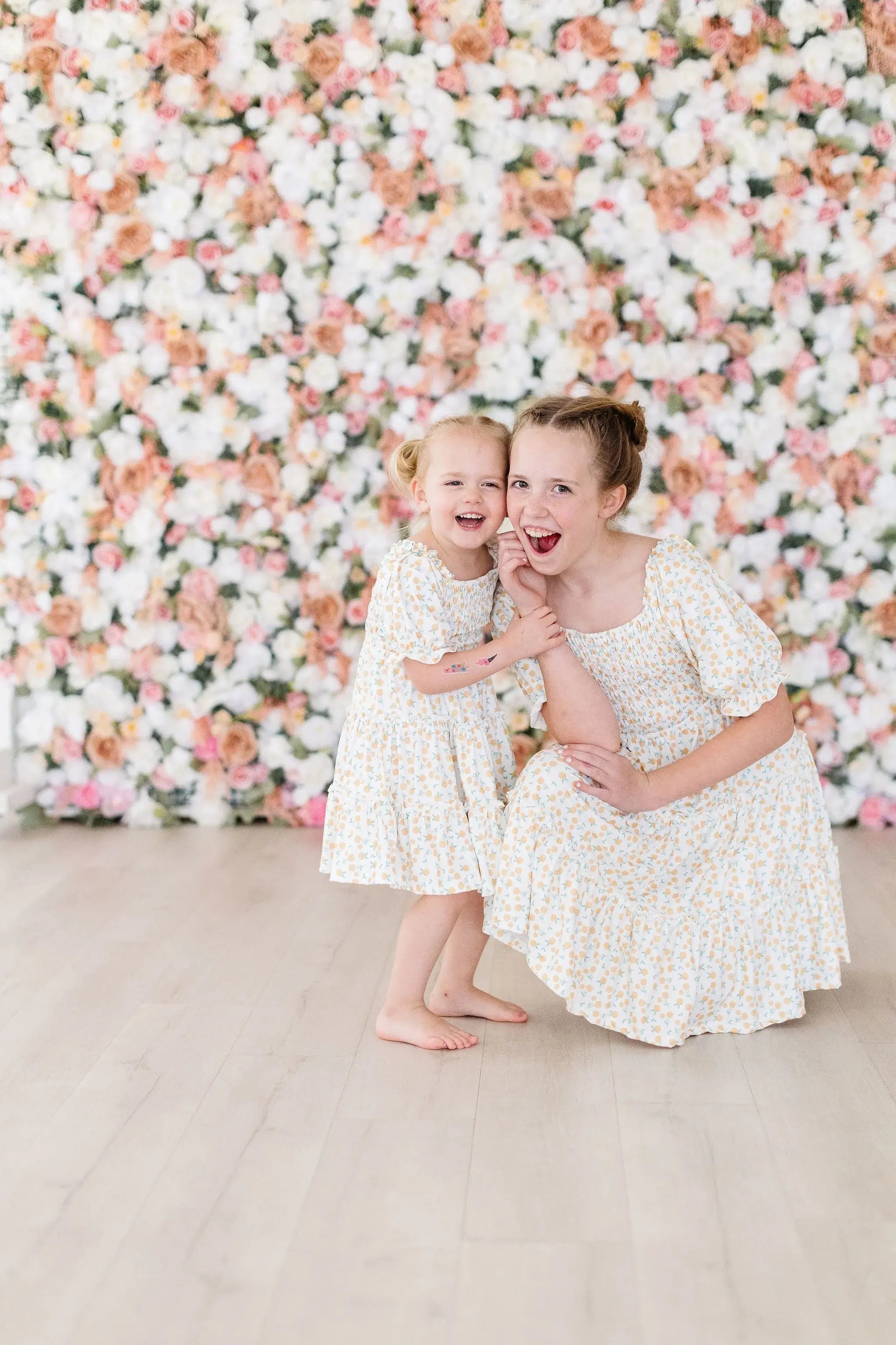 Marvelous Marigolds Smocked Ruffle Dress - Mila & Rose ® - Flyclothing LLC