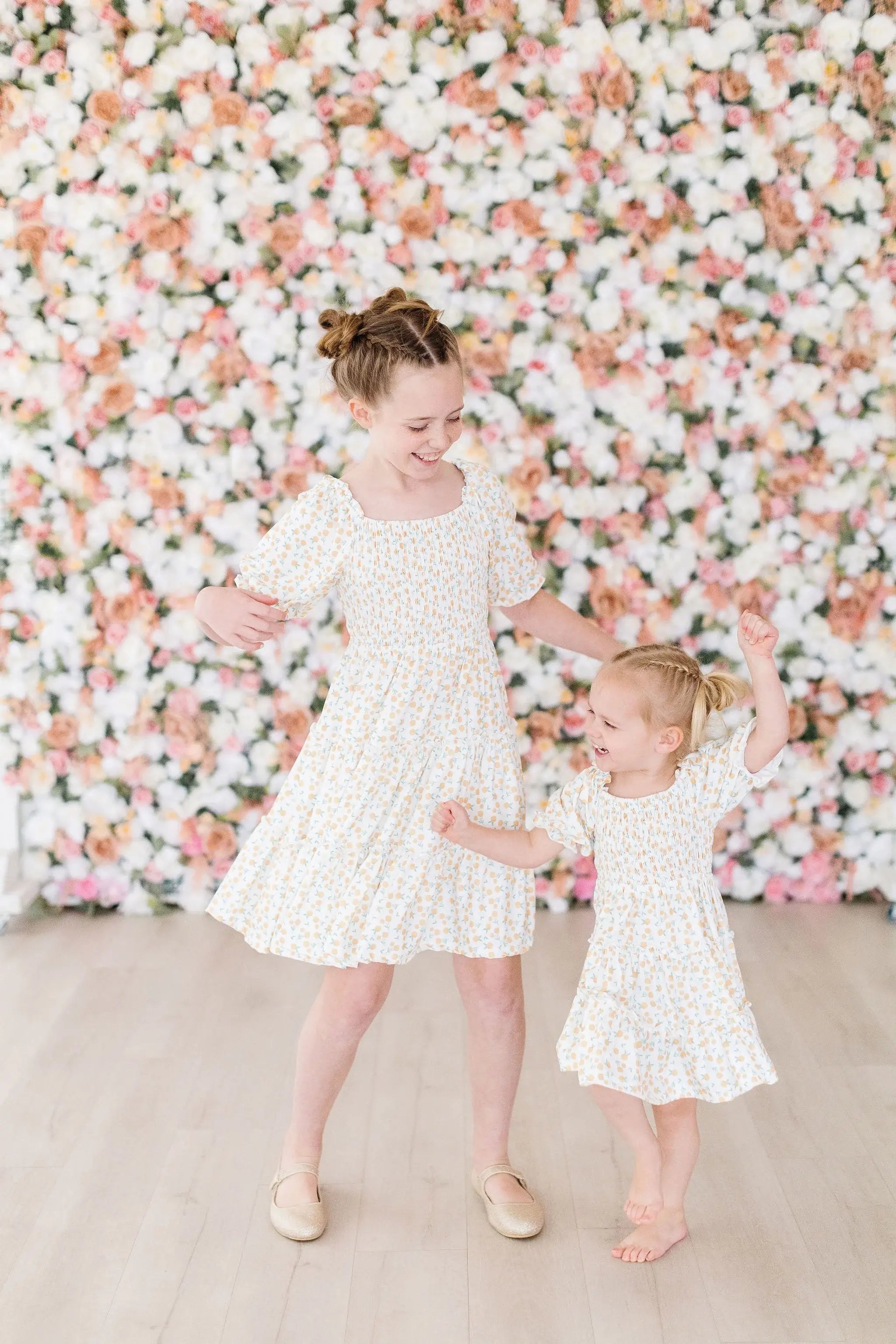Marvelous Marigolds Smocked Ruffle Dress - Mila & Rose ® - Flyclothing LLC