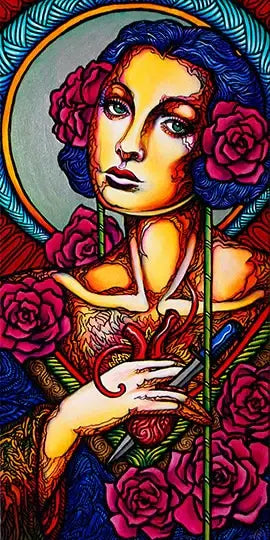 Black Market Art Company Mary Print - Black Market Art Company - Flyclothing LLC