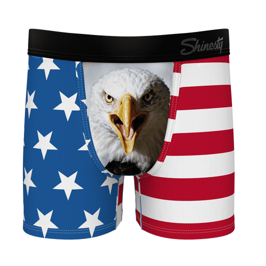 The Mascot | American Flag Boy's Boxer Briefs - Shinesty