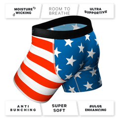 The Mascot | American Flag Ball Hammock® Pouch Underwear - Shinesty