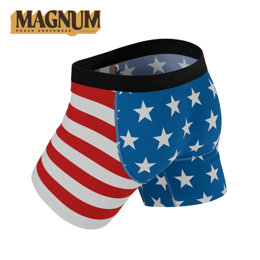 The Mascot | American Flag Ball Hammock® Magnum Big Pouch Underwear - Shinesty - Flyclothing LLC
