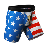 The Mascot | American Flag Ball Hammock® Boxer - Long Leg