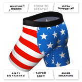 The Mascot | American Flag Ball Hammock® Boxer - Long Leg