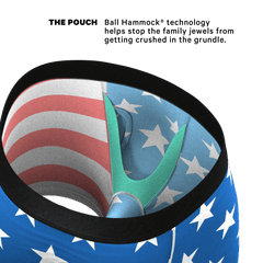 The Mascot | American Flag Ball Hammock® Pouch Underwear With Fly - Shinesty