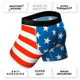 The Mascot | American Flag Ball Hammock® Pouch Underwear With Fly