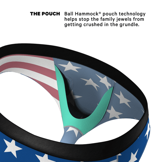The Mascot | American Flag Ball Hammock® Pouch Underwear Briefs - Shinesty