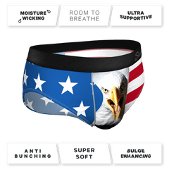 The Mascot | American Flag Ball Hammock® Pouch Underwear Briefs - Shinesty