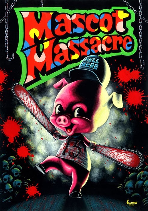 Black Market Art Company Mascot Massacre Print
