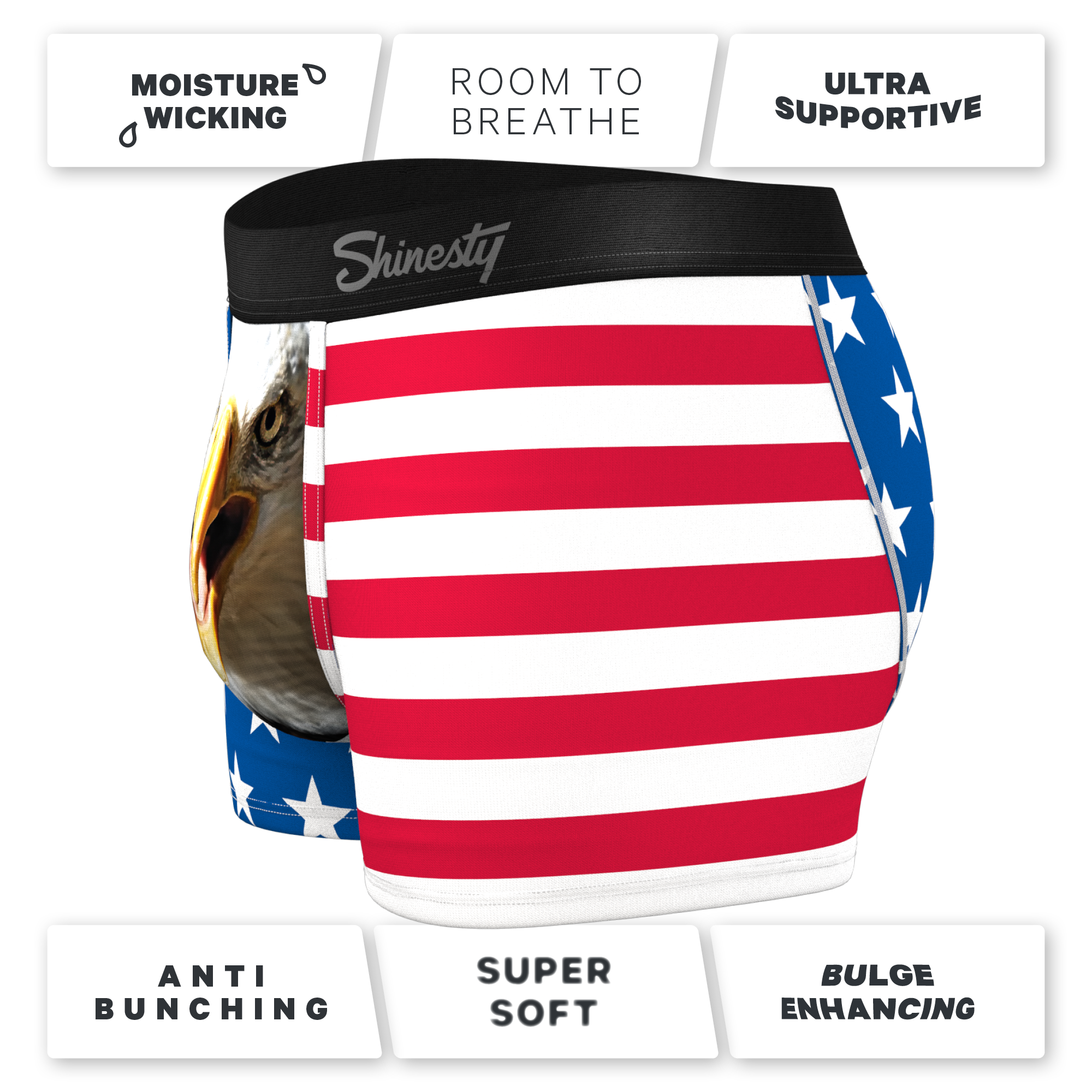 The Mascot | American Flag Ball Hammock® Pouch Trunks Underwear
