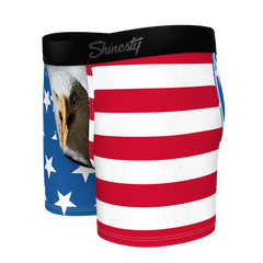 The Mascot | American Flag Boy's Boxer Briefs - Shinesty