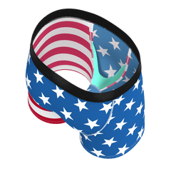 The Mascot | American Flag Boy's Boxer Briefs - Shinesty