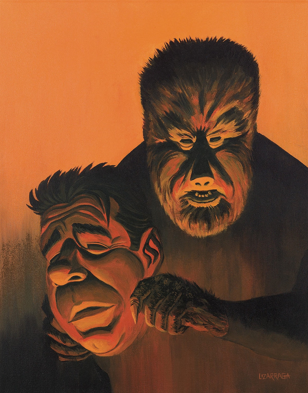 Black Market Art Company Mask of Wolfman Print