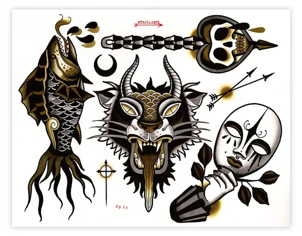 Black Market Art Company Mask Print - Black Market Art Company - Flyclothing LLC