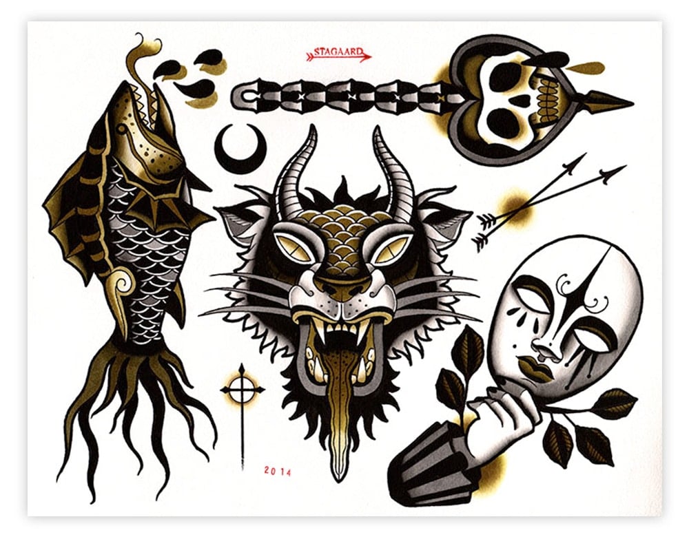 Black Market Art Company Mask Print