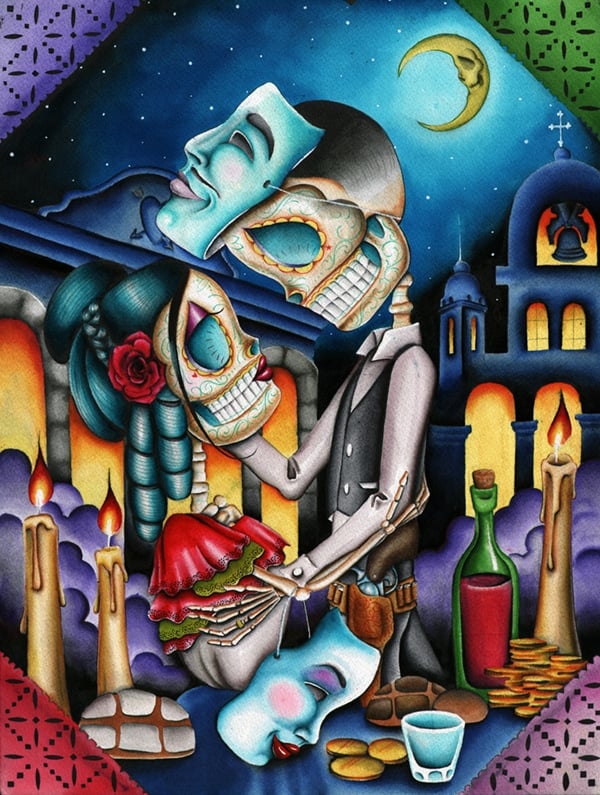 Black Market Art Company Masquerade Print