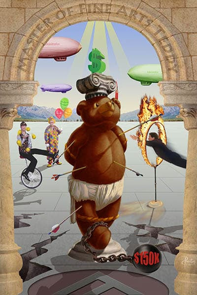 Black Market Art Company Master Fine Arts Teddy Print