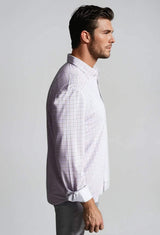 Matt Plaid Long Sleeve Tech Shirt - Buki - Flyclothing LLC