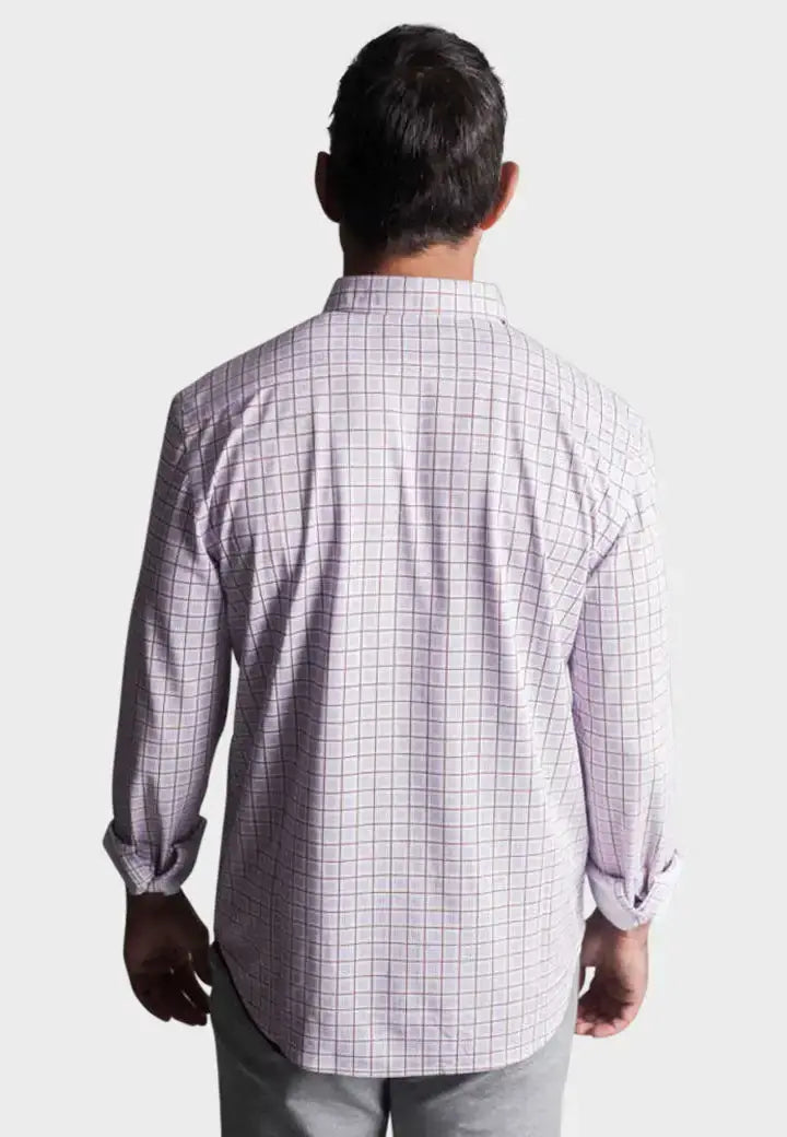 Matt Plaid Long Sleeve Tech Shirt - Buki - Flyclothing LLC