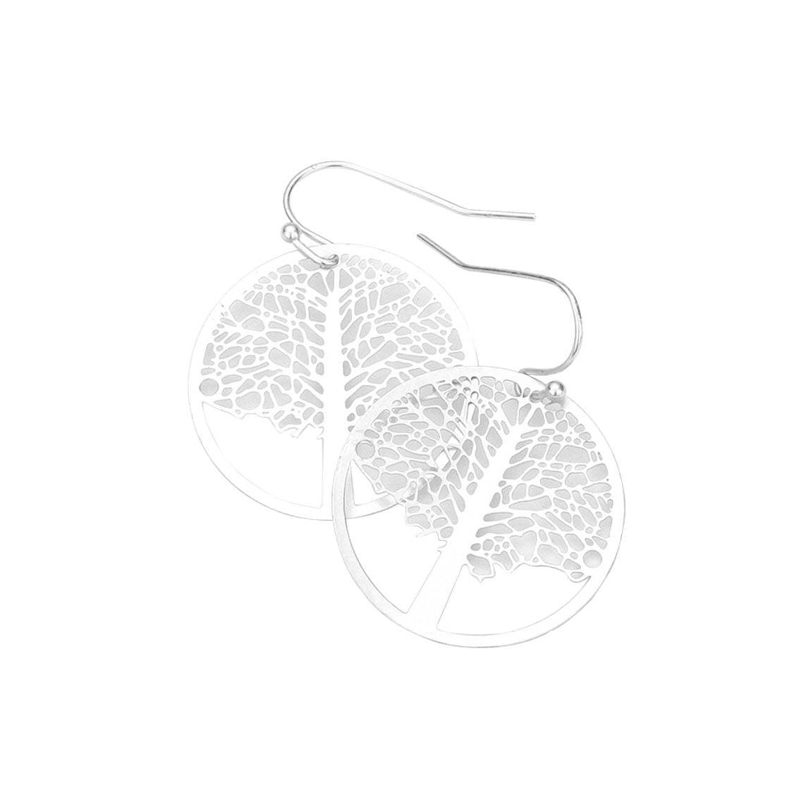 Brass Metal Tree of Life Dangle Earrings - Madeline Love - Flyclothing LLC