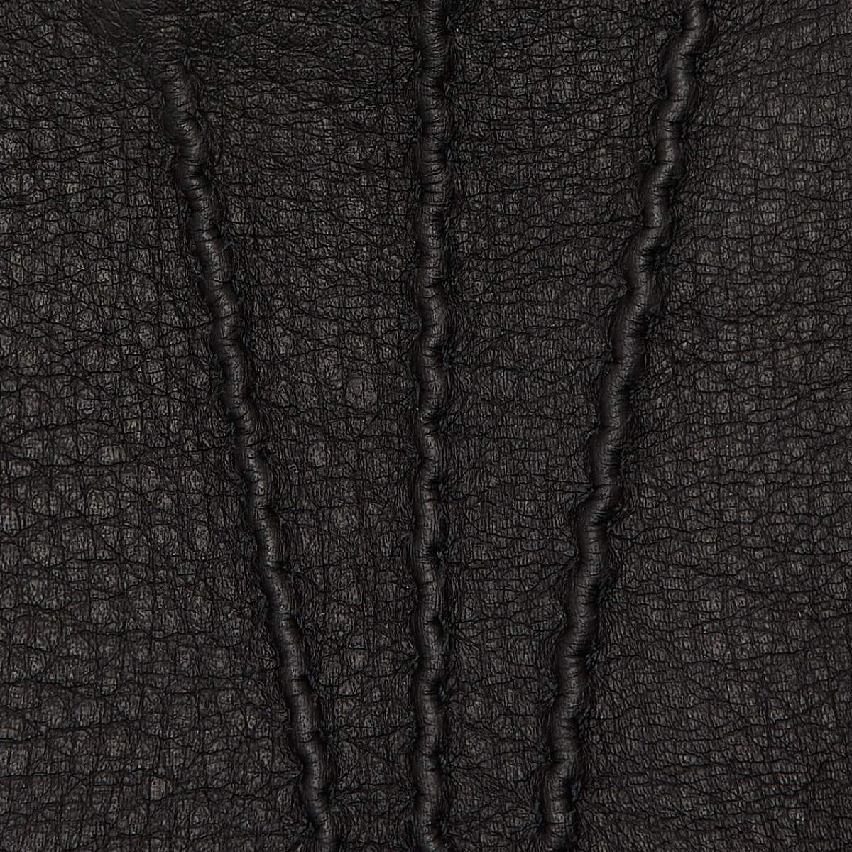 Matteo (black) - Italian gloves made of American deerskin leather with cashmere lining