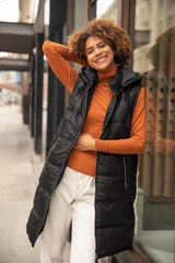 Veo CF Leather Vest, Black
