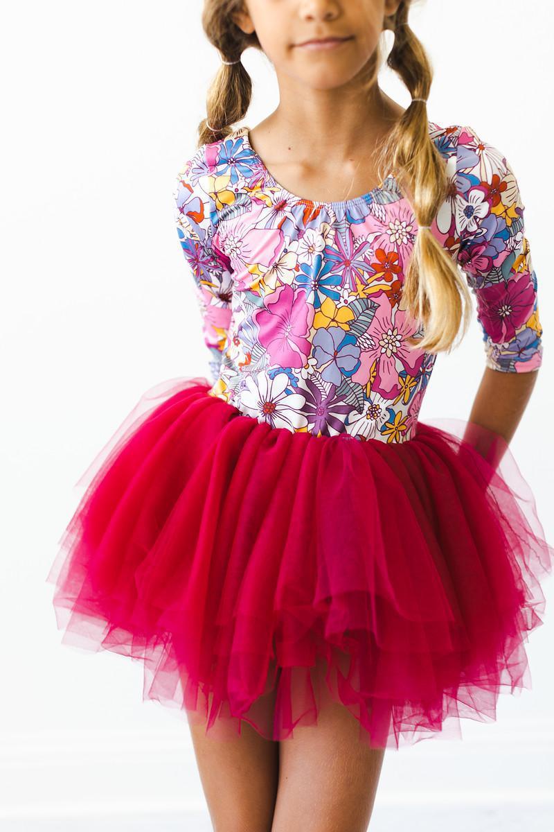 Mauve What's Up Buttercup 3/4 Tutu Leotard - Mila & Rose ® - Flyclothing LLC