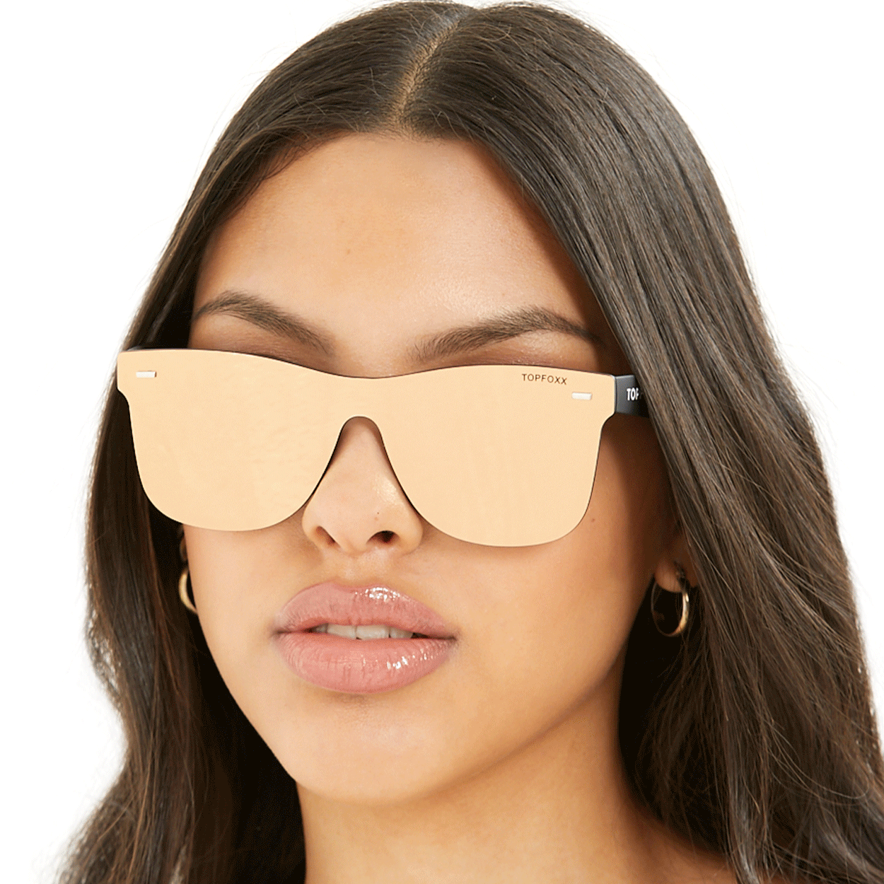 Sustainable Future Wife - Gold Square Wayfarer Sunglasses - TopFoxx - Flyclothing LLC