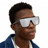Sustainable Rayz - Chrome Limited Edition Squared Sunglasses - TopFoxx - Flyclothing LLC