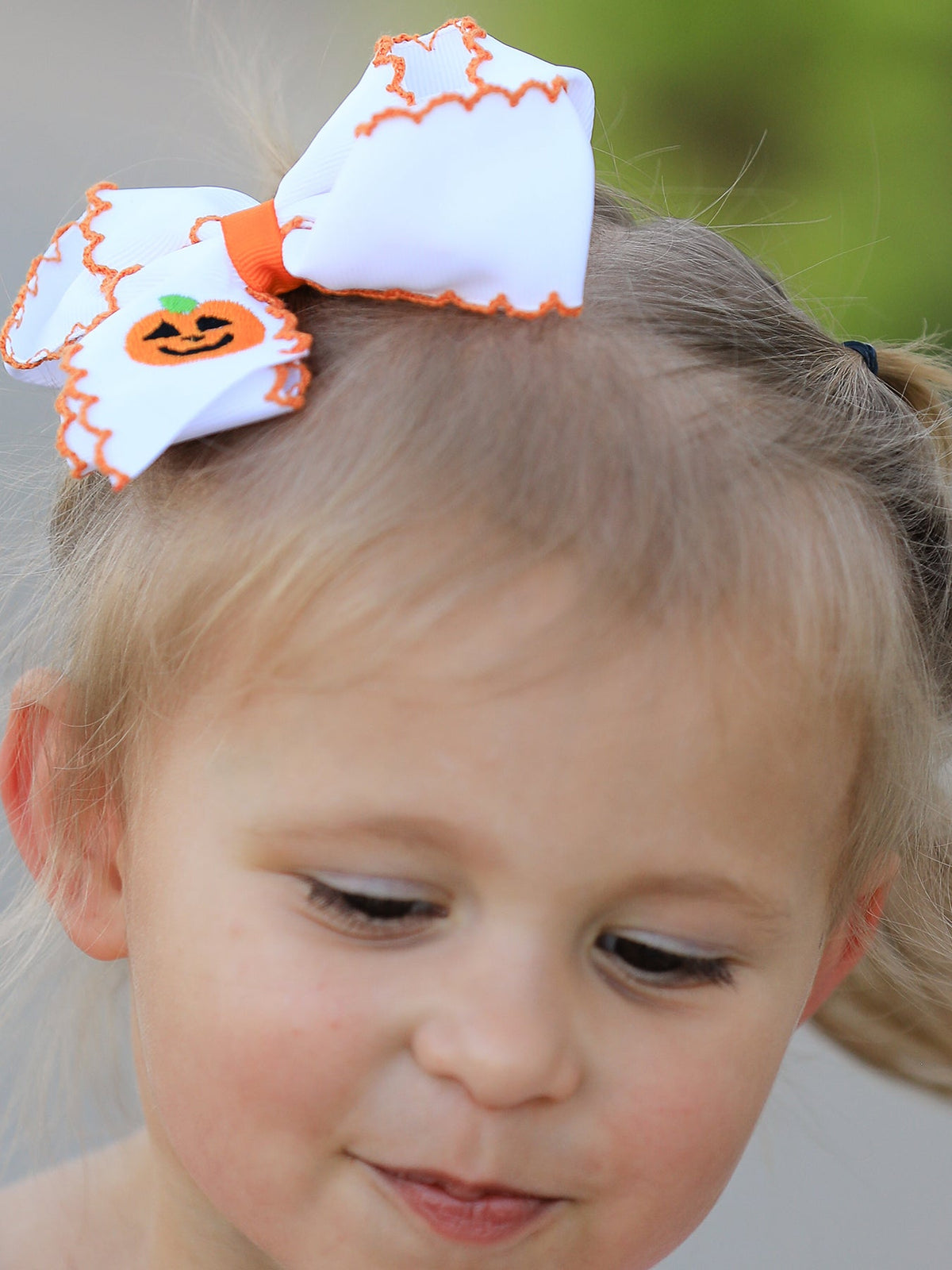 Halloween Pumpkin Bow Hairpin - Rylee Faith Designs - Flyclothing LLC