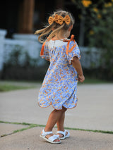 Fall Floral Smocked Girls Dress
