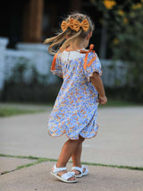 Fall Floral Smocked Girls Dress - Rylee Faith Designs - Flyclothing LLC