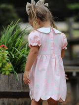 Christmas Girls Gingerbread Peter Pan Collar Dress - Rylee Faith Designs - Flyclothing LLC