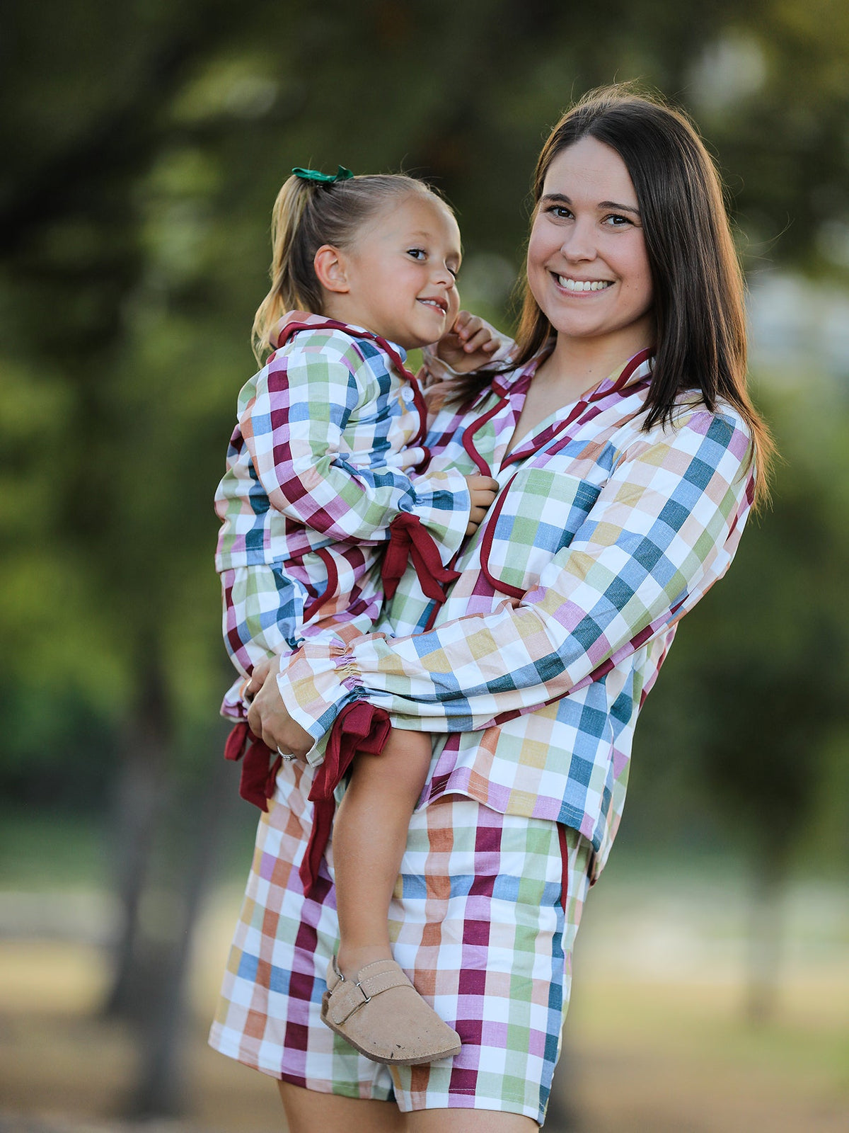 Mommy and Me Fall Plaid Pajama Set - Rylee Faith Designs - Flyclothing LLC