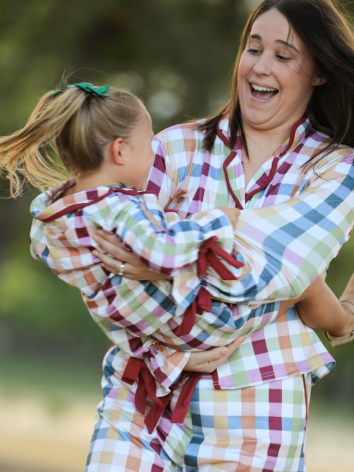 Mommy and Me Fall Plaid Pajama Set - Rylee Faith Designs - Flyclothing LLC